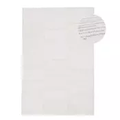 Bela ročno tkana preproga iz mešanice volne 200x300 cm Sculptured Blocks – Flair Rugs