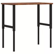 vidaXL vidaXL Delovna miza tm.rjava 100x60x(71,5-98) cm hrastovina pravokotna, (22123370)