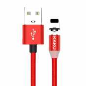 KAKU Magnetic kabel USB / Lightning 3A 1m, crvena (KSC-306)