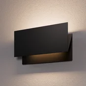 Lucande LED zunanje stensko svetilo Meja, črno, kovina, IP54 - Sodobni - grafit