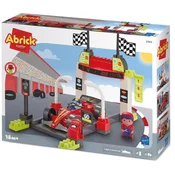 Stavebnica s formulou v zastávke Pit Stop Formula 1 Abrick Écoiffier s figúrkou od 18 mes ECO3360