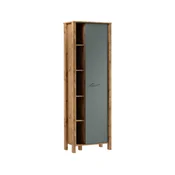 Regal MENTA 66x200x37 cm hrast Wotan/zelena