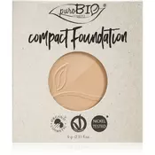 puroBIO Cosmetics Compact Foundation kompaktna pudrasta podlaga nadomestno polnilo SPF 10 odtenek 02 9 g