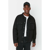 Trendyol Black Mens Big Pocket Trucker Jacket