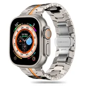 Tech-protect Zapestnica Tech-Protect Stainless Line za Apple Watch 4/5/6/7/8/9/SE/Ultra 1/2 (42/44/45/49 mm) - titanovo-oranžna
