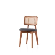 Hanah Home Trpezarijska stolica Punto 4452, 43x80x46,5 cm, Tamnosiva