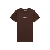 ELLESSE Majica Durare temno rjava / bela
