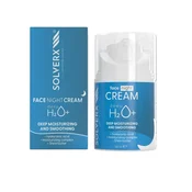 Solverx Deep H2O+ globinsko vlažilna nočna krema za suho in dehidrirano kožo 50 ml