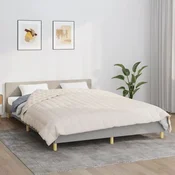 vidaXL vidaXL Obtežena odeja svetlo krem 200x200 cm 13 kg blago, (20768778)