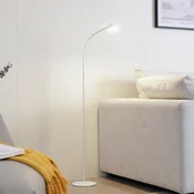 Lindby LED-stoječa svetilka Maori, bela, kovina, CCT, z možnostjo zatemnitve - Študija/pisarna - Sodobni
