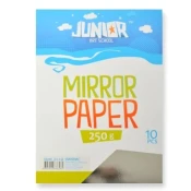 Dekorativni papir A4, sijoč srebrn, 250 g, komplet 10 kosov
