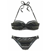 BRUNO BANANI Bügel-Bandeau-Bikini, zelena