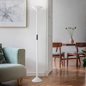 Fabas Luce LED stoječa svetilka Tratto, bela, kovina, CCT, zmožnost zatemnitve - Dnevna soba/jedilnica - Sodobni
