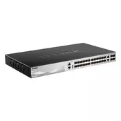 D-Link DGS-3130-30S Upravljano L3 10G Ethernet (100/1000/10000) Crno, Sivo