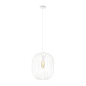 Luster na sajli OVELLA 1xE27/15W/230V precnika 34 cm krem