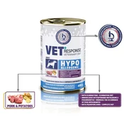 VET RESPONSE Hypoallergenic Pork - mokra hrana za pse, 400g
