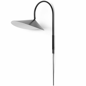 ferm LIVING stenska svetilka ARUM 26 cm, črna, aluminij, čvrst LIVING