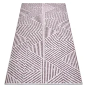 eoshop Preproga COLOR 47176260 SISAL vrste, trikotniki, cikcak bež/umazano roza ( - Velikost: 80x150 cm)