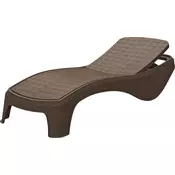 KETER Elegantni Vrtni Ležalnik Atlantic z Imitacijo Ratana - Cappuccino