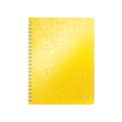 Leitz Wow Bilježnica, A4, sa linijama, 80 listova, žuta