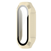 Trden TPU ovitek z zaščitnim steklom za Xiaomi Mi Band 7 - zlate barve