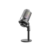 INF USB gaming mikrofon z RGB, pop-filterjem in gumbom za izklop z enim dotikom - USB kondenzatorski mikrofon za snemanje, pretakanje, karaoke in glas v i, (5000289883)