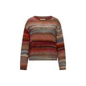 Lollys Laundry Pulover Fairhaven opal/temno oranžna/rjasto rdeča/temno rdeča