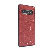 Ovitek bleščice Sparkle Shiny za Samsung Galaxy S10, Teracell, rdeča