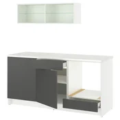 KNOXHULT Blok kuhinja, tamno siva, 180x61x220 cm