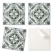shumee PVC samolepilne ploščice z motivom, idealne za hodnik, rastlinski vzorec v kvadratih 9x30x30 cm