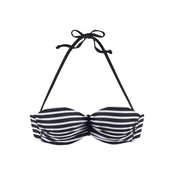 VENICE BEACH Bikini zgornji del, črna, bela