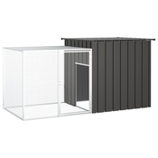 Kavez za zeceve antracit 200 x 91 x 100 cm od pocincanog celika