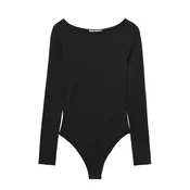 Pull&Bear Bodi majica črna