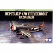 Tamiya maketa-miniatura Republic P-47D Thunderbolt Razorback • maketa-miniatura 1:72 starodobna letala • Level 3