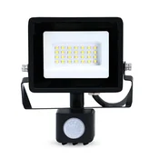 Nedis LLFLP16BLK LED reflektor s senzorom pokreta, 20 W, IP44, 4000 K, 1620 lm, 220–240 V AC 50/60 Hz, energetska klasa: F