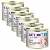 Kattovit Niere/Renal v konzervi - puran 6 x 185 g