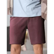 Sinsay - Kratke pantalone s vezicom za pritezanje oko struka - maroon