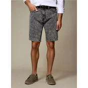 Sinsay - Slim kratke pantalone od trapera - sivo
