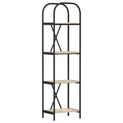 Vidaxl Knjižna polica Sonoma hrast 40 x 30 x 146 cm Konstruiran les