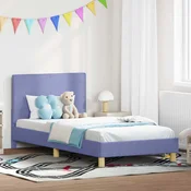 Krevet za djecu s uzglavljem Traper plava 80 x 200 cm tkanina