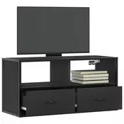 TV ormaric crni 80x31x39,5 cm Konstruirano drvo i metal