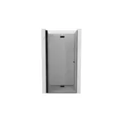 Mexen Mist-F zložljiva pršniška vrata leva 115 cm, prozorna, črna - 8A6-115-000-70-00-L
