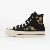 Sneakers Chuck Taylor All Star Lift Embroidered Flowers - Converse Black/ Egret/ Bright Outlook EUR 37.5