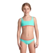 Arena essentials bralette bikini girls water/calypso coral 128cm