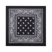 Party ruta bandana bombažna črna 54x54 cm