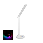 LED RGB Punjiva stolna lampa s funkcijom powerbanka LED/12W/5V 2800-6000K bijela