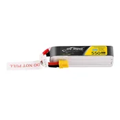 Tattu Tattu 3s 550mAh 95C 11.4V HV LiPo baterija z XT30 vtičem, dolgim konektorjem