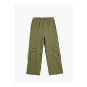 Koton Cargo Pants Wide Leg Cotton with Elastic Waist