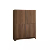 Ormaric Somore 100 Crna, Tamni orah, 132x103x39cm, Melaminska iverica