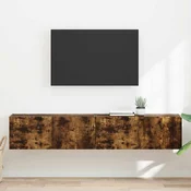 TV zidni ormar Zidne 2 pcs Dimljeni hrast 78,5 x 31 x 29,5 cm